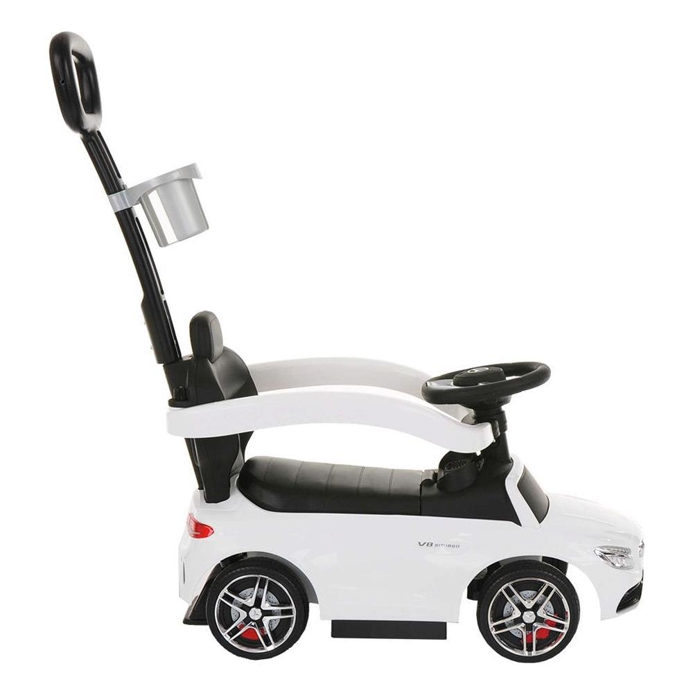 Cavalcabile spingi-camminatore Mercedes 3in1 AMG Auto grande per bambini bianca - Foto 1