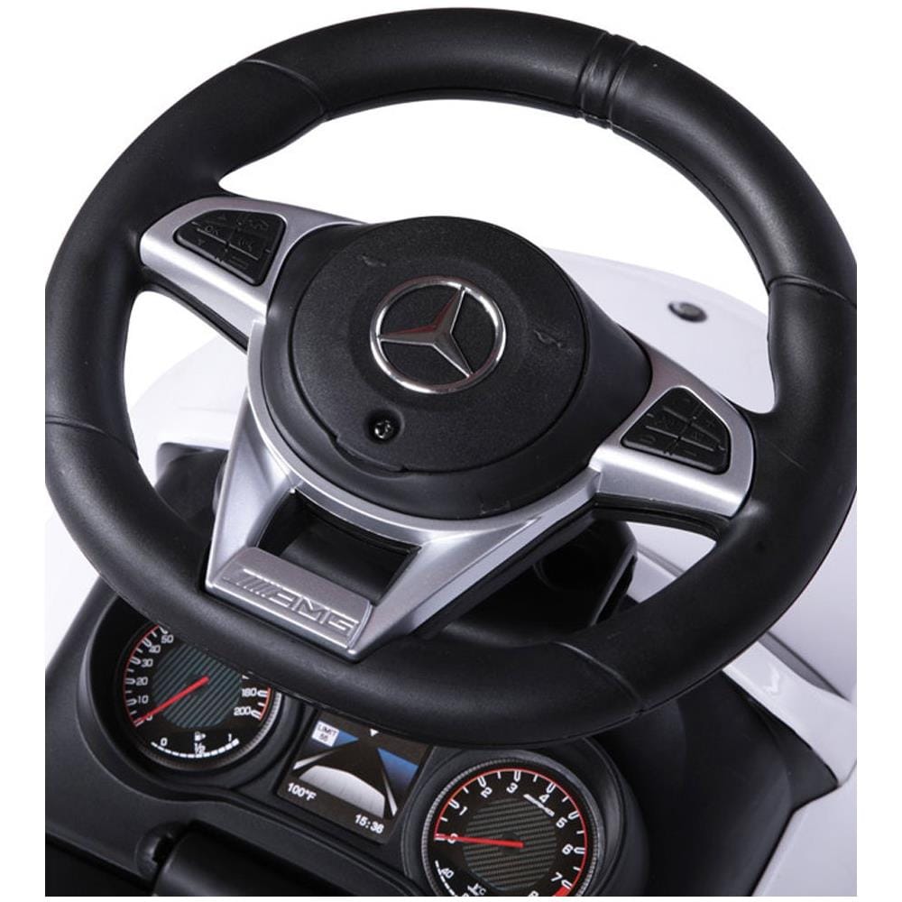 Cavalcabile spingi-camminatore Mercedes 3in1 AMG Auto grande per bambini bianca - Foto 2