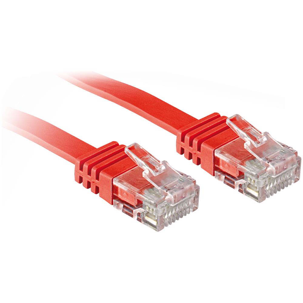 Cavo di Rete Flat U / UTP Cat6 Rosso 2m - Foto 3