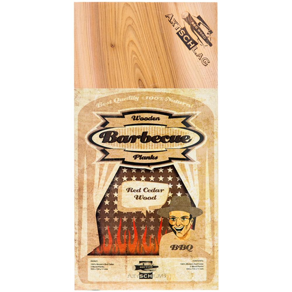 Placca Tavoletta In Legno Di Cedro Axtschlag 30x15cm 3pz - Foto 1
