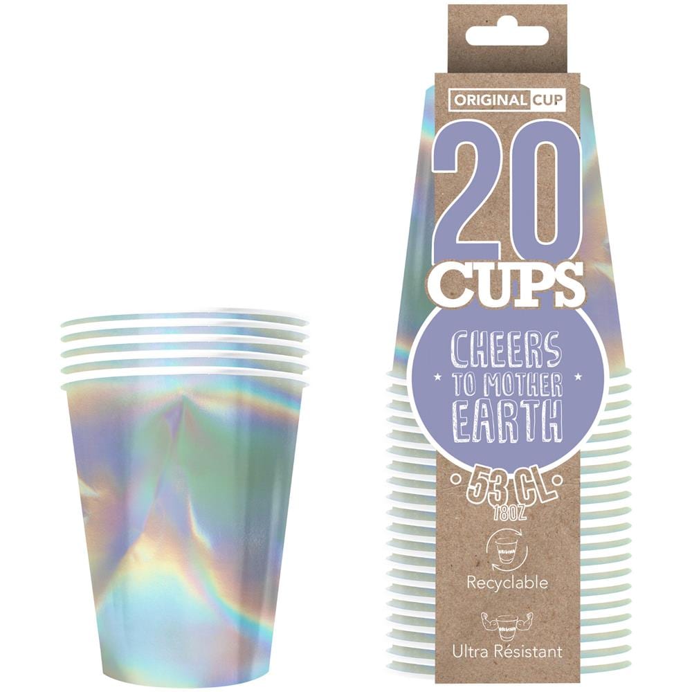 Original Cup - 20 Bicchieri In Cartone Riciclabile Iridescenti - Foto 1