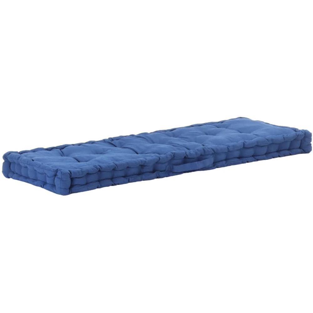 Cuscino Per Pallet E Pavimento In Cotone 120x40x7 Cm Blu Chiaro - Foto 1