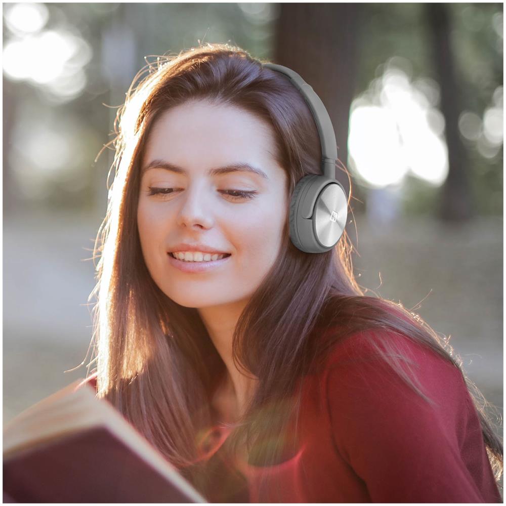 Cuffie Bluetooth Micro Sintonizzatore Fm Micro-sd Comfort Trix Swissten Argento - Foto 2