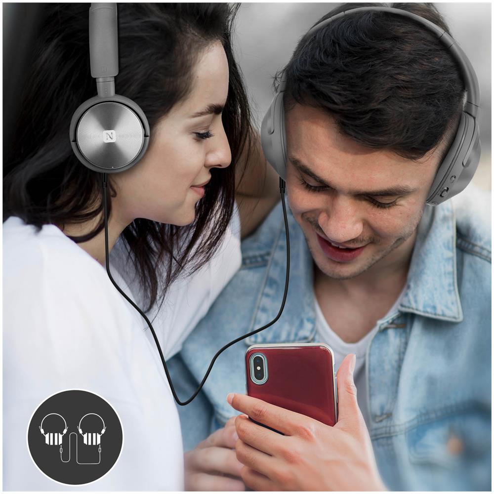 Cuffie Bluetooth Micro Sintonizzatore Fm Micro-sd Comfort Trix Swissten Argento - Foto 5