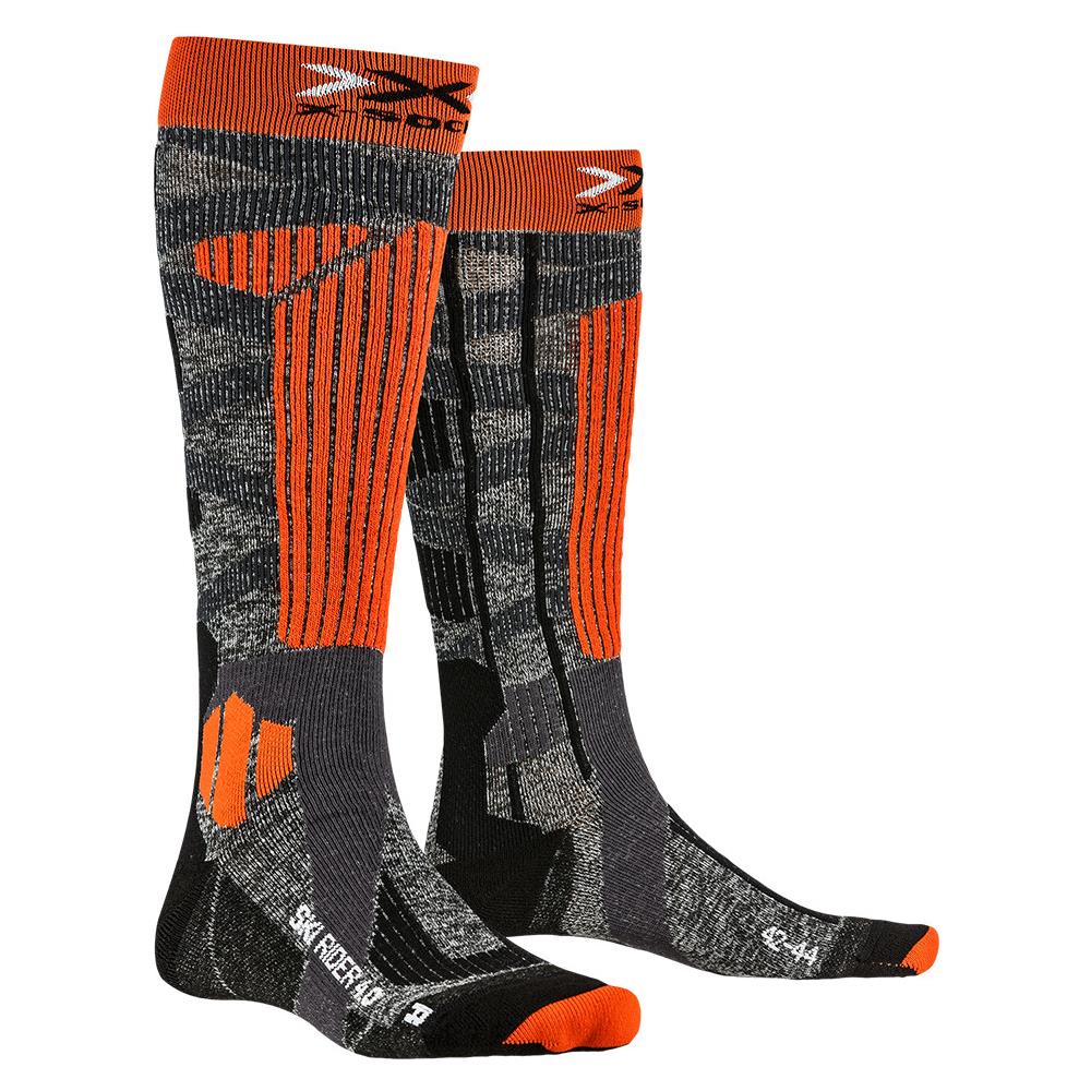 Calze Tecniche Ski Rider 4.0 Socks - Stone Grey Melange-x Orange Eu 45-47 - Foto 1
