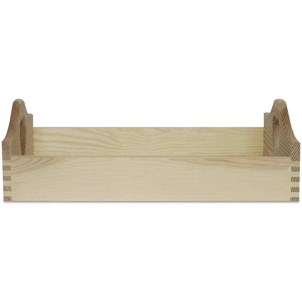 Grande Vassoio In Legno | Maniglie Cuore | 40 X 30 X 10,5 Cm | Per Servire Cibo, Colazione, Caffè E Dolci | Perfetto Per Decorare La Cucina, Soggiorno E Sala Da Pranzo | Decoupage - Foto 2