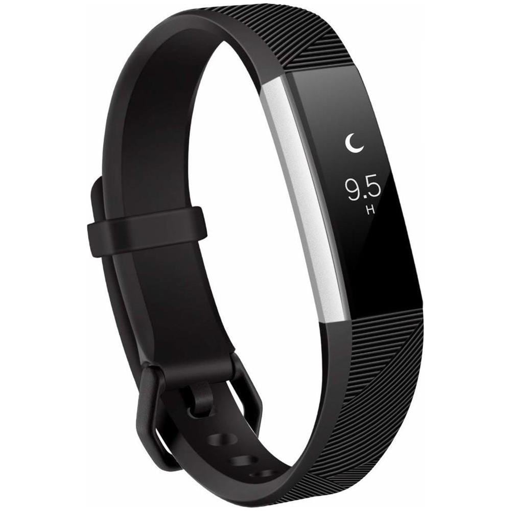 Fitbit Alta / Hr Braccialetto In Silicone Nero (s) - Foto 1