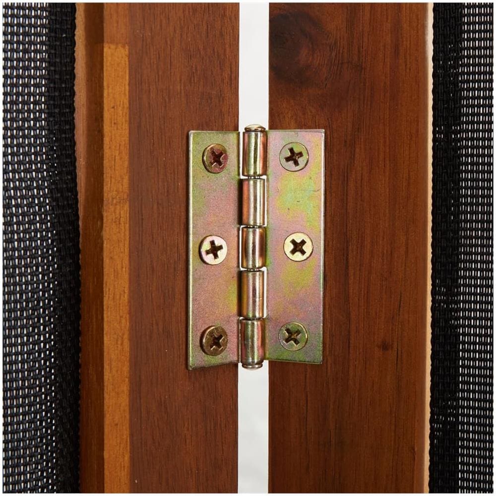 Paravento A 3 Pannelli Nero 210x180 Cm - Foto 7