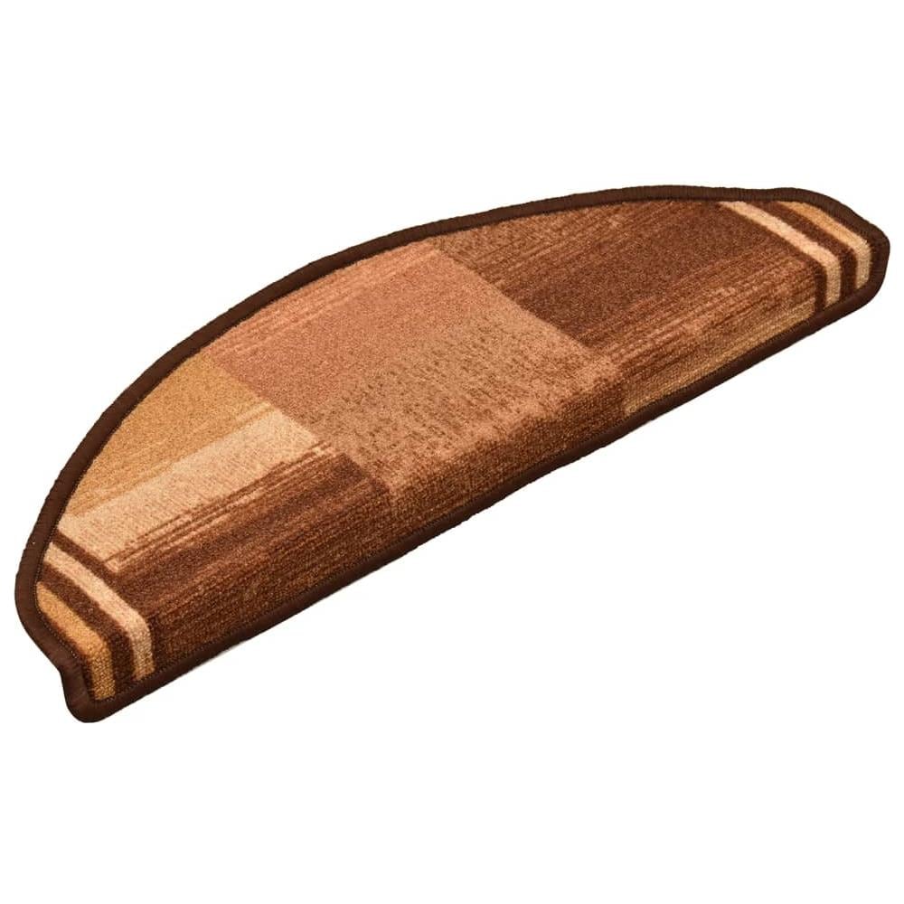 Tappetini per Scale Autoadesivi 5 pz 65x21x4 cm Marroni - Foto 3