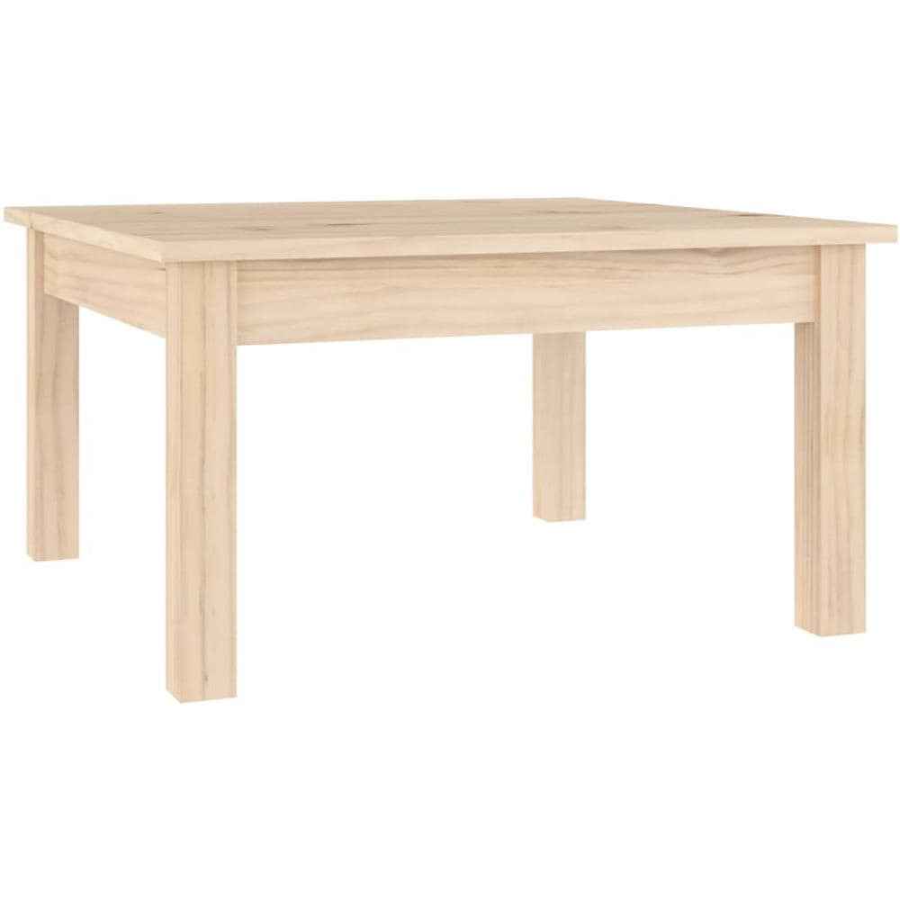 Tavolino Da Salotto 55x55x30 Cm Legno Massello Di Pino - Foto 2