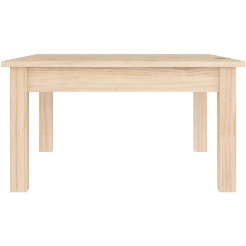 Tavolino Da Salotto 55x55x30 Cm Legno Massello Di Pino - Foto 3
