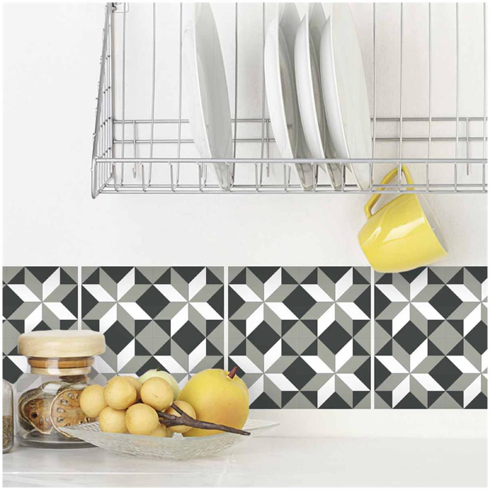 Adesivi Per Piastrelle 15 X 15 Cm - Stelle Geometriche - Foto 1