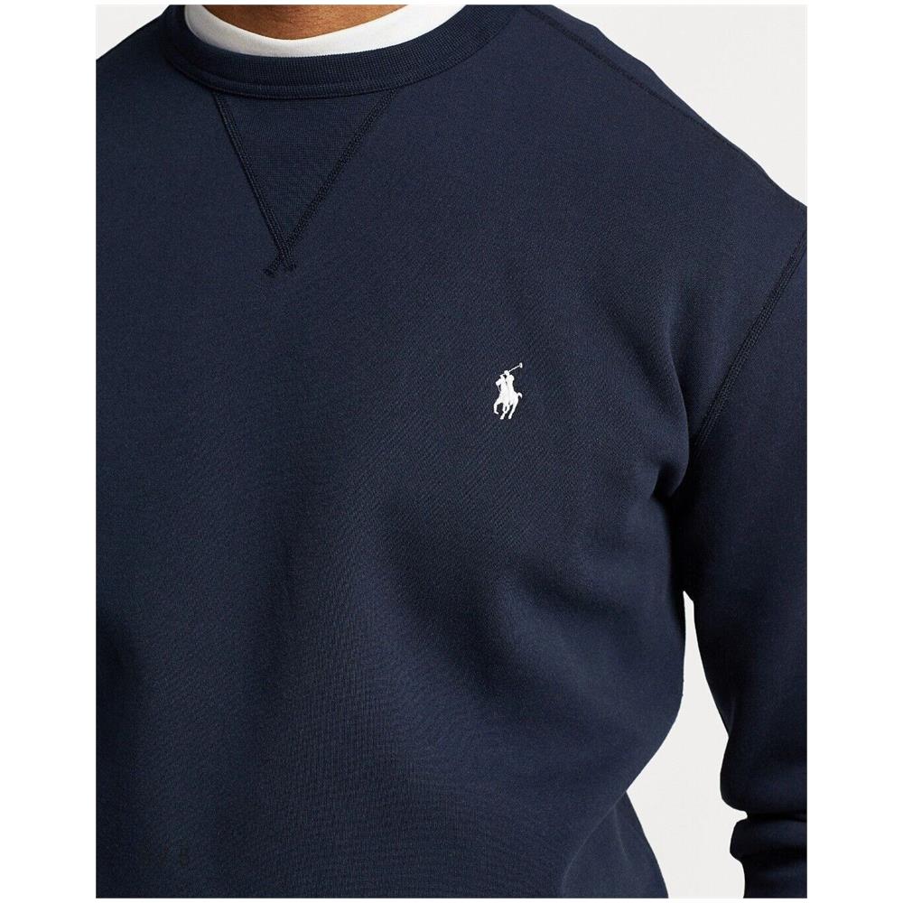 Felpa Ralph Lauren Uomo 100% Cotone Felpa Classica Girocollo Con Logo Ricamato Tg S - Foto 2