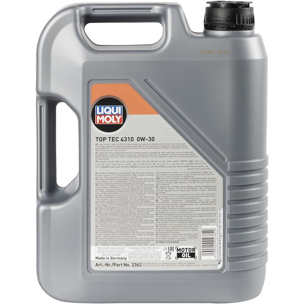 Olio Motore Top Tec 4310 0w-30 5l - Foto 2