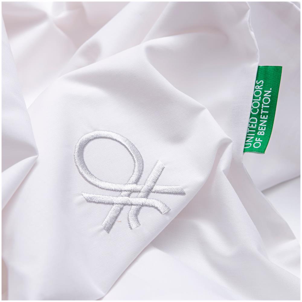 Imposta Il Letto Da 2 Pc (custodia Nordica 135x200cm + Cuscino 80x80cm) 200tc 100% Di Cotone Bianco E B & W Grigio - Foto 5