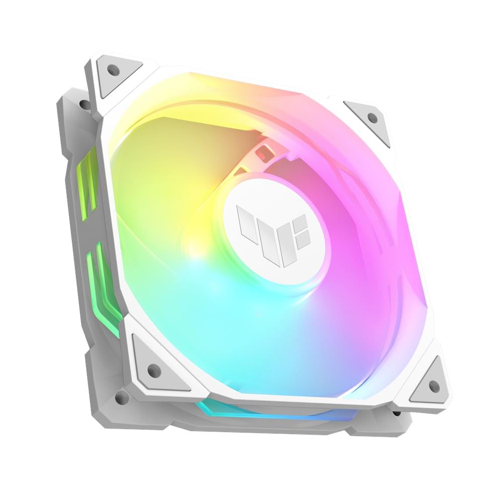 TUF GAMING TR120 ARGB REVERSE 3IN1 White Case per Computer Raffreddatore d'Aria 12 cm Bianco - Foto 1