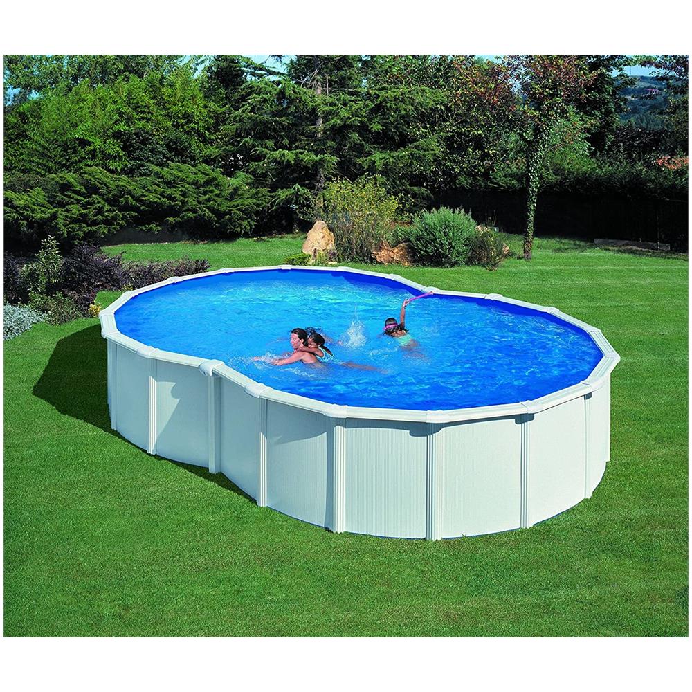 Liner Blu Piscine A Forma Di 8, Pvc 40/100, Barra Agganciamento 700x450 Cm - Foto 1
