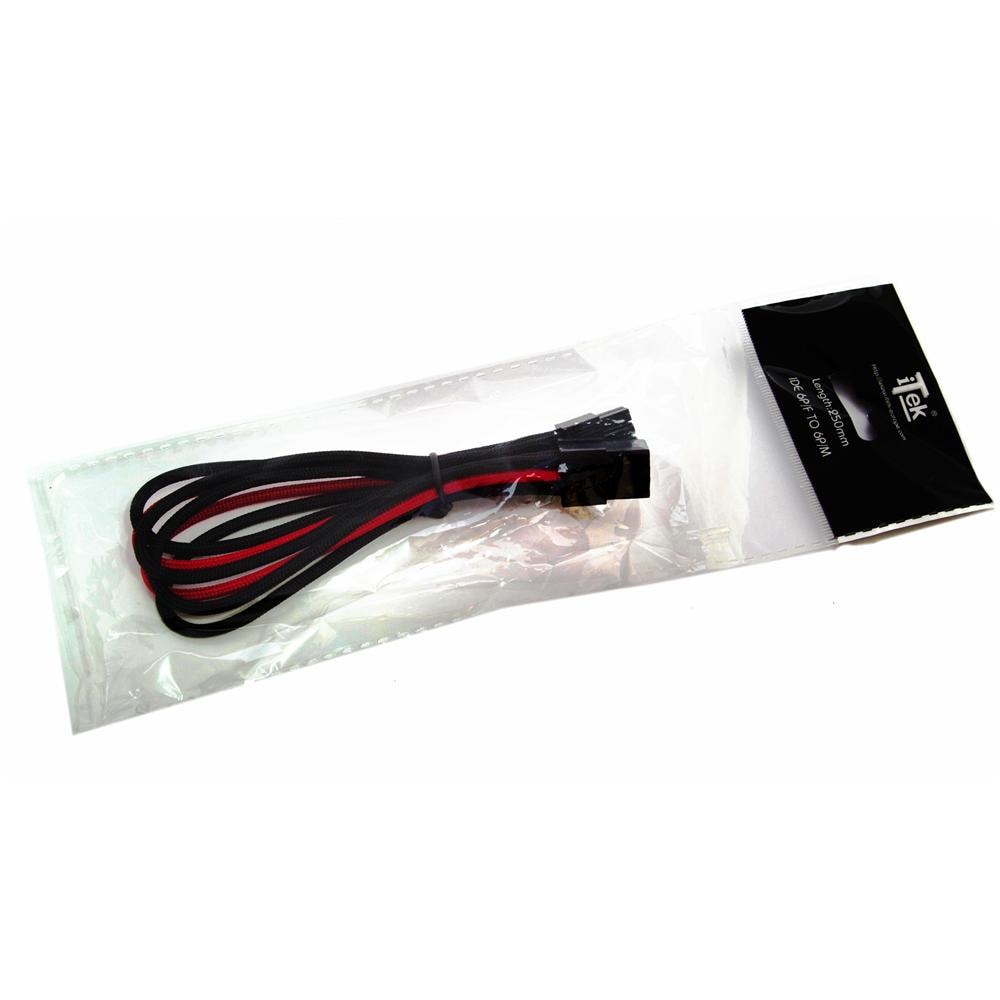 Cavo / Prolunga di Alimentazione Interno ITCPIDE6BR PCI-E 6Pin Femmina a 6Pin Maschio 250 mm Nero / Rosso - Foto 3