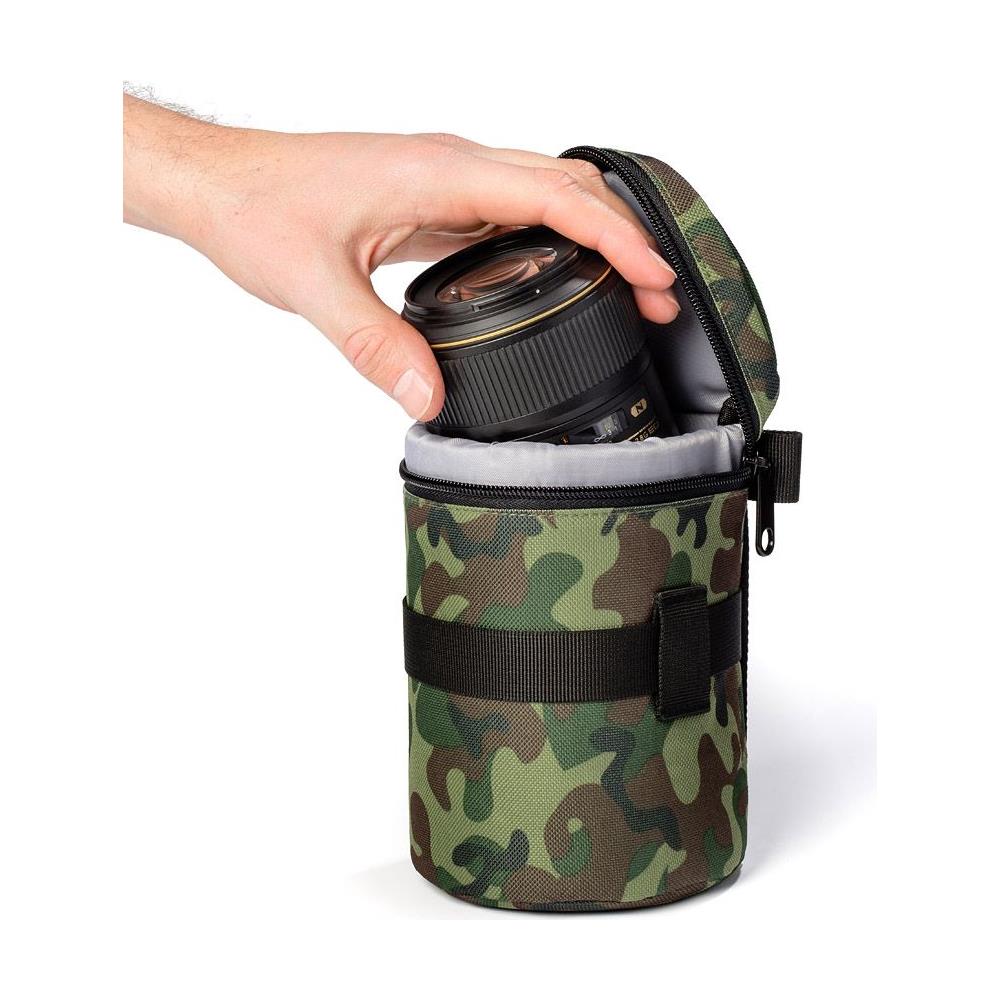 Borsa Custodia Protettiva Lens Bag Per Obiettivo Dimensioni 80x95mm Camouflage - Foto 1