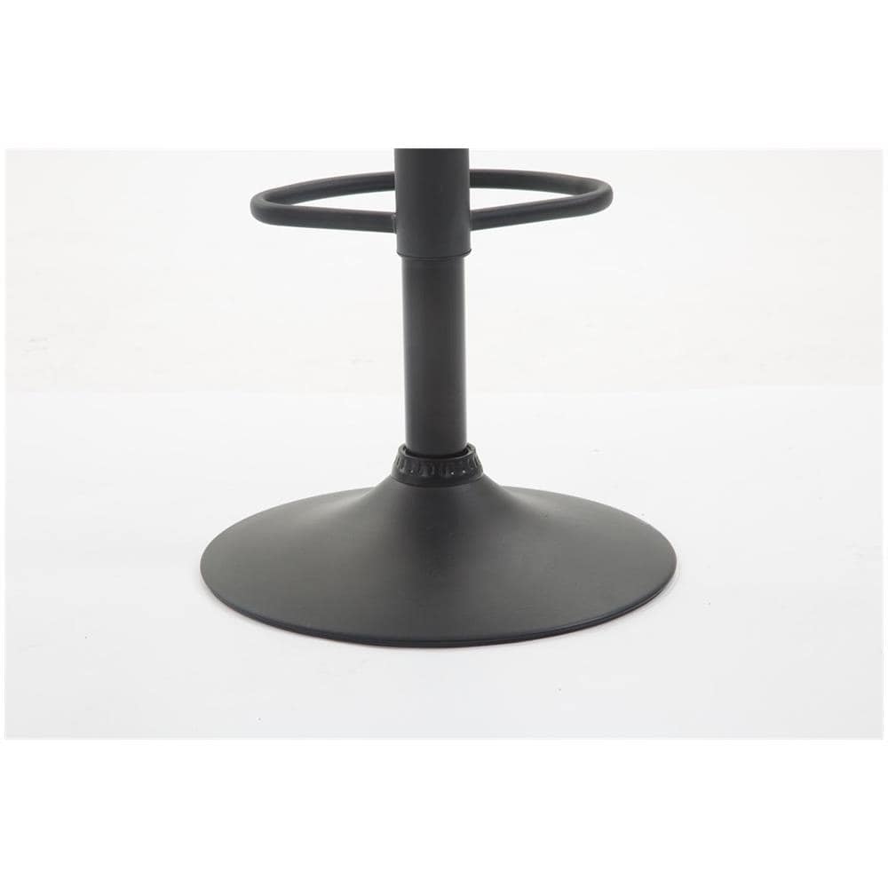 Sgabello Bar Braga in Similpelle - Sedia Cucina con Schienale e Braccioli Regolabile in Altezza - Sedia Sgabello Bancone Imbottita con Poggiapiedi Bianco Nero - Foto 4