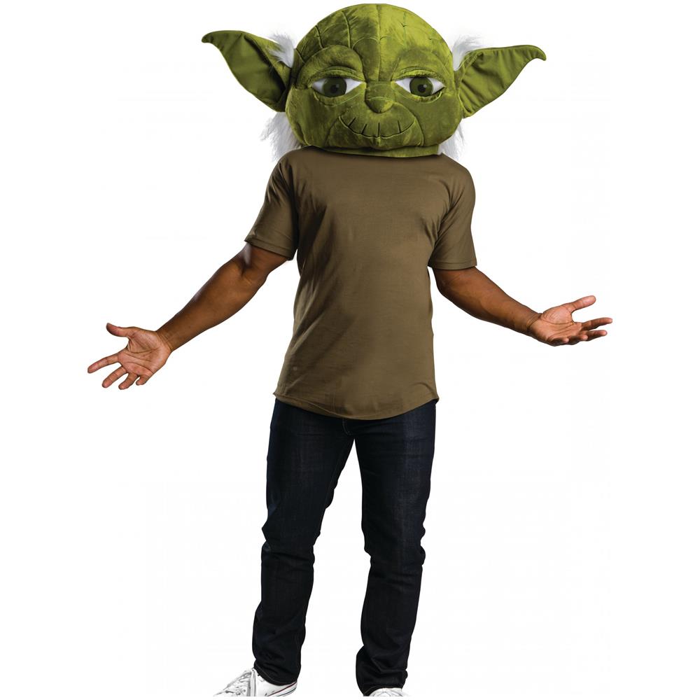 Maschera Mascotte Maestro Yoda Per Adulto - Foto 1
