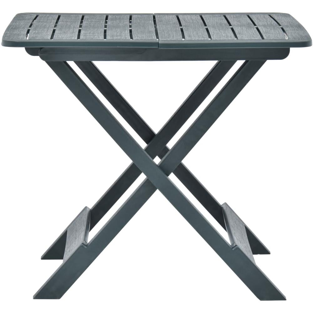 Tavolo Da Giardino Pieghevole Verde 79x72x70 Cm In Plastica - Foto 2