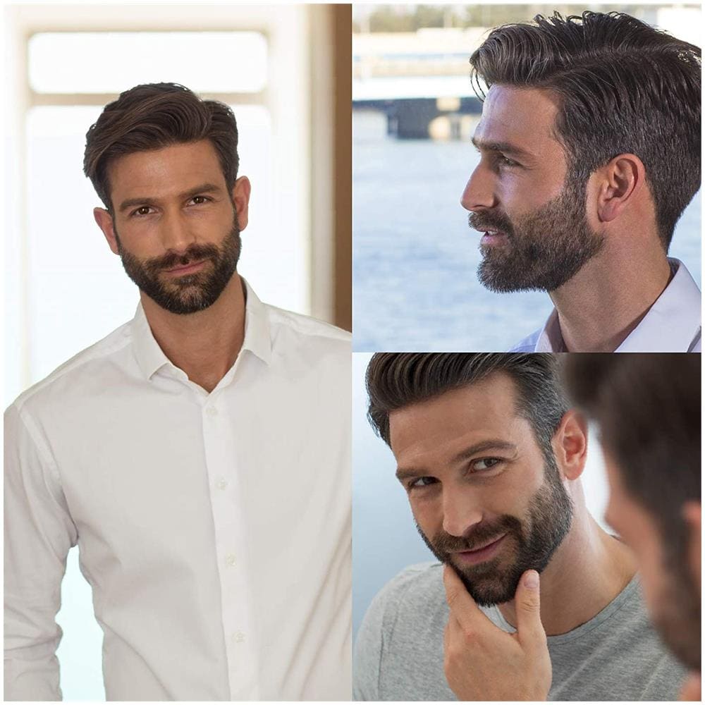 ER-GB62-H503 - Regolabarba Lame in Acciaio Inox, 3 Pettini Accessori, Lavabile, Nero - Foto 6