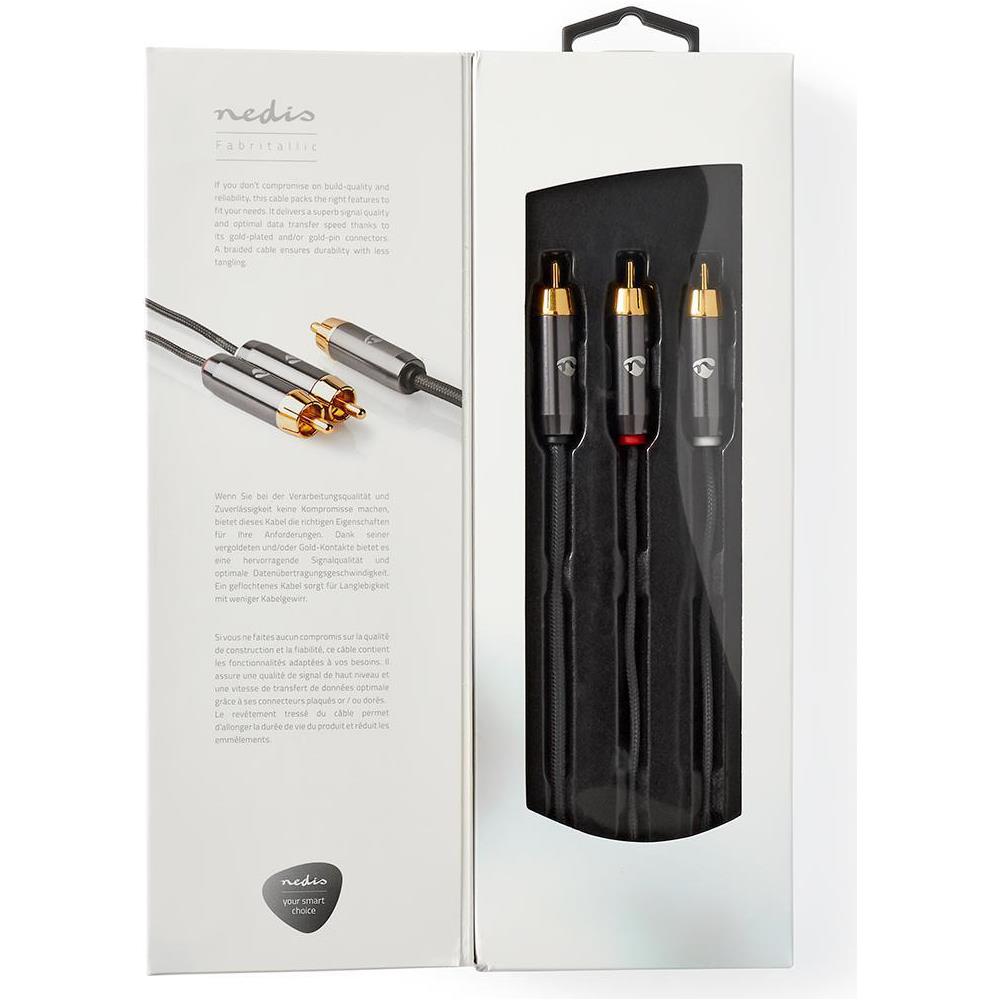 CATB24000GY30 cavo audio 3 m RCA 2 x RCA Grigio - Foto 7