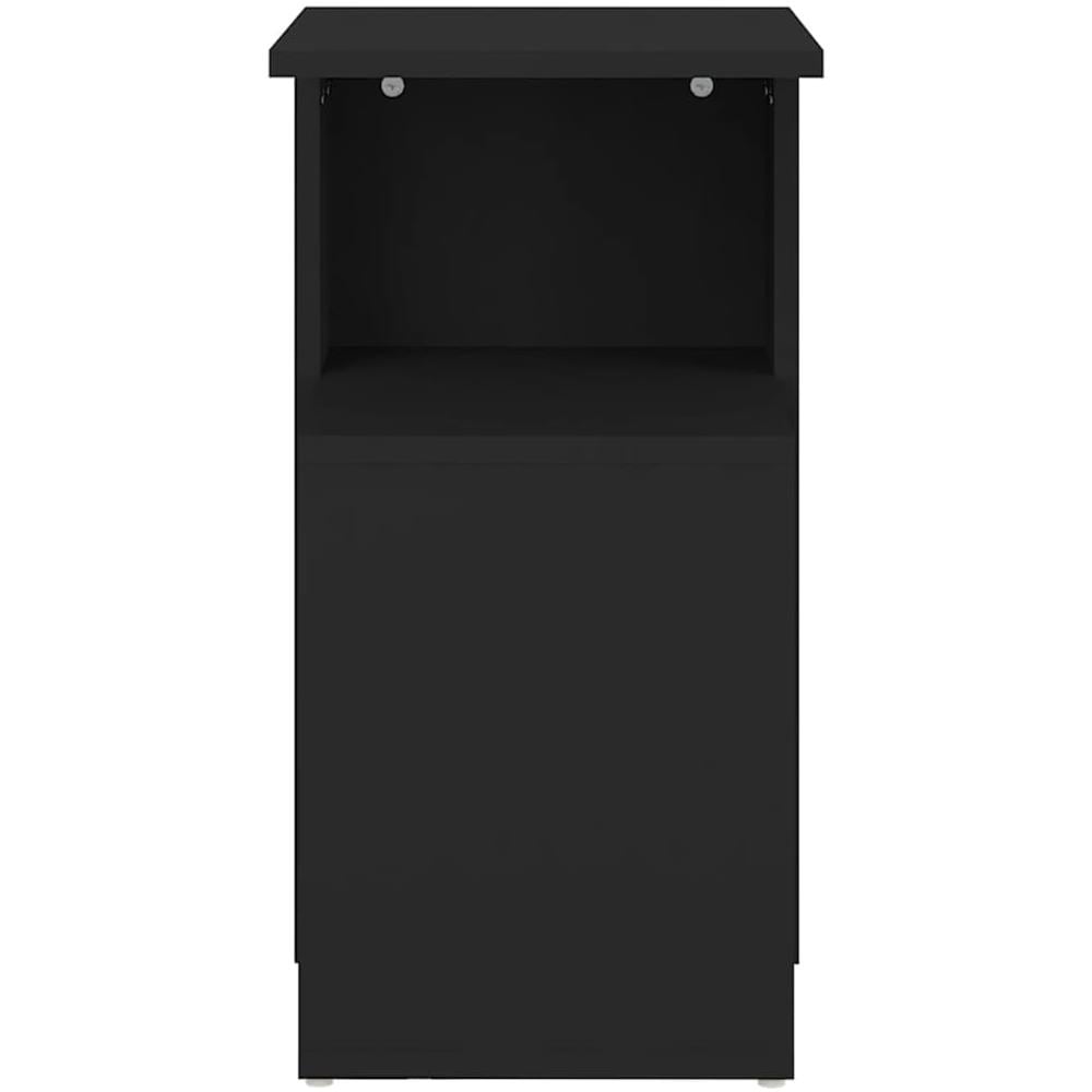 Tavolino Nero 36x30x56 cm in Legno Multistrato - Foto 2