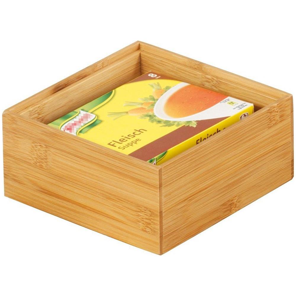 Contenitore In Bambù, 15x15x7 Cm, Zeller - Foto 1