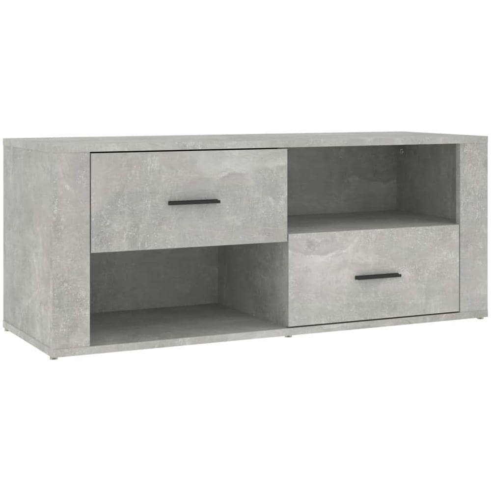 Mobile Per Tv Grigio Cemento 100x35x40 Cm Legno Multistrato - Foto 2