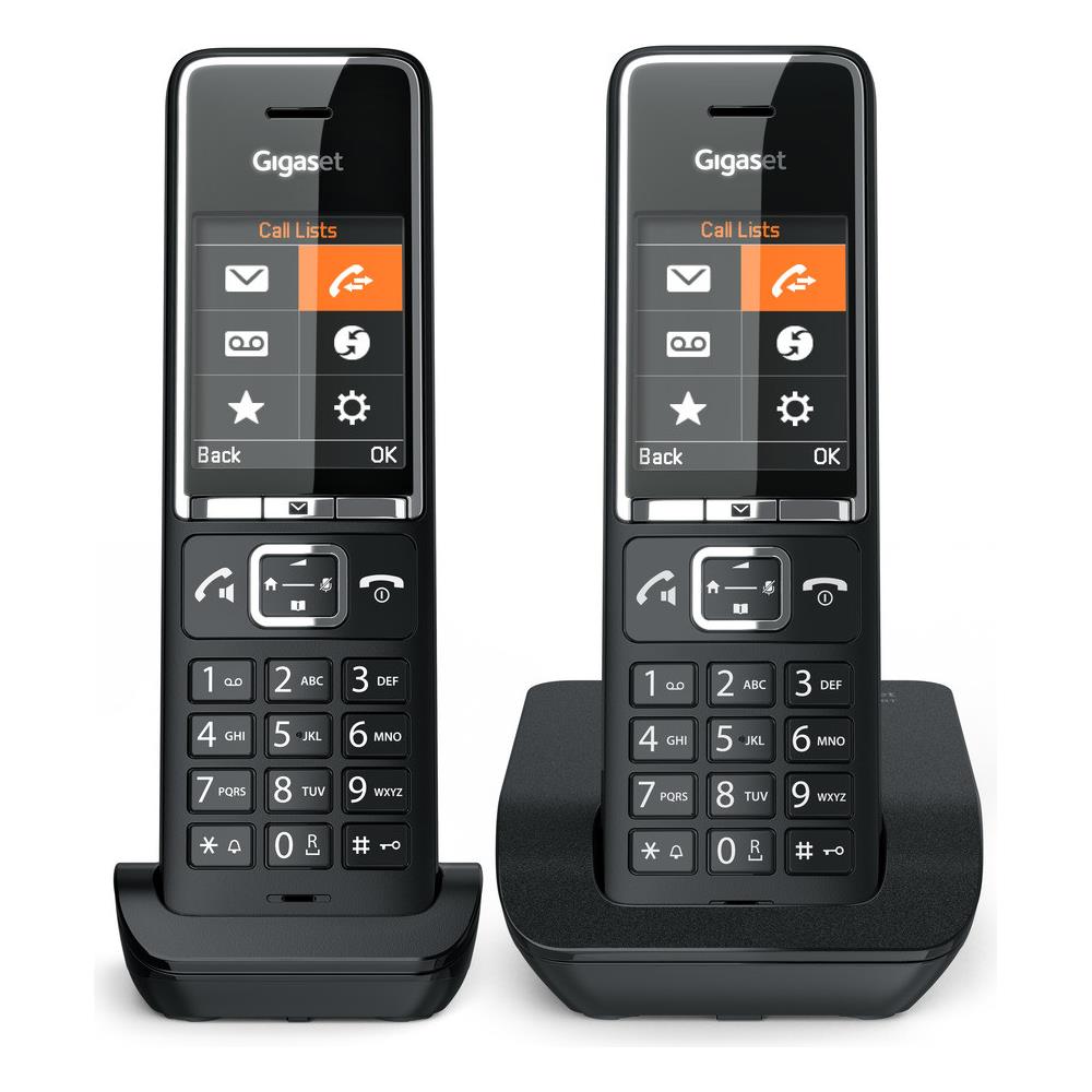 Set Telefono Analogico Comfort 550 Duo con Funzione Gruppo VIP SMS Chiamata in Attesa Identificatore di chiamata Colore Nero - Foto 1