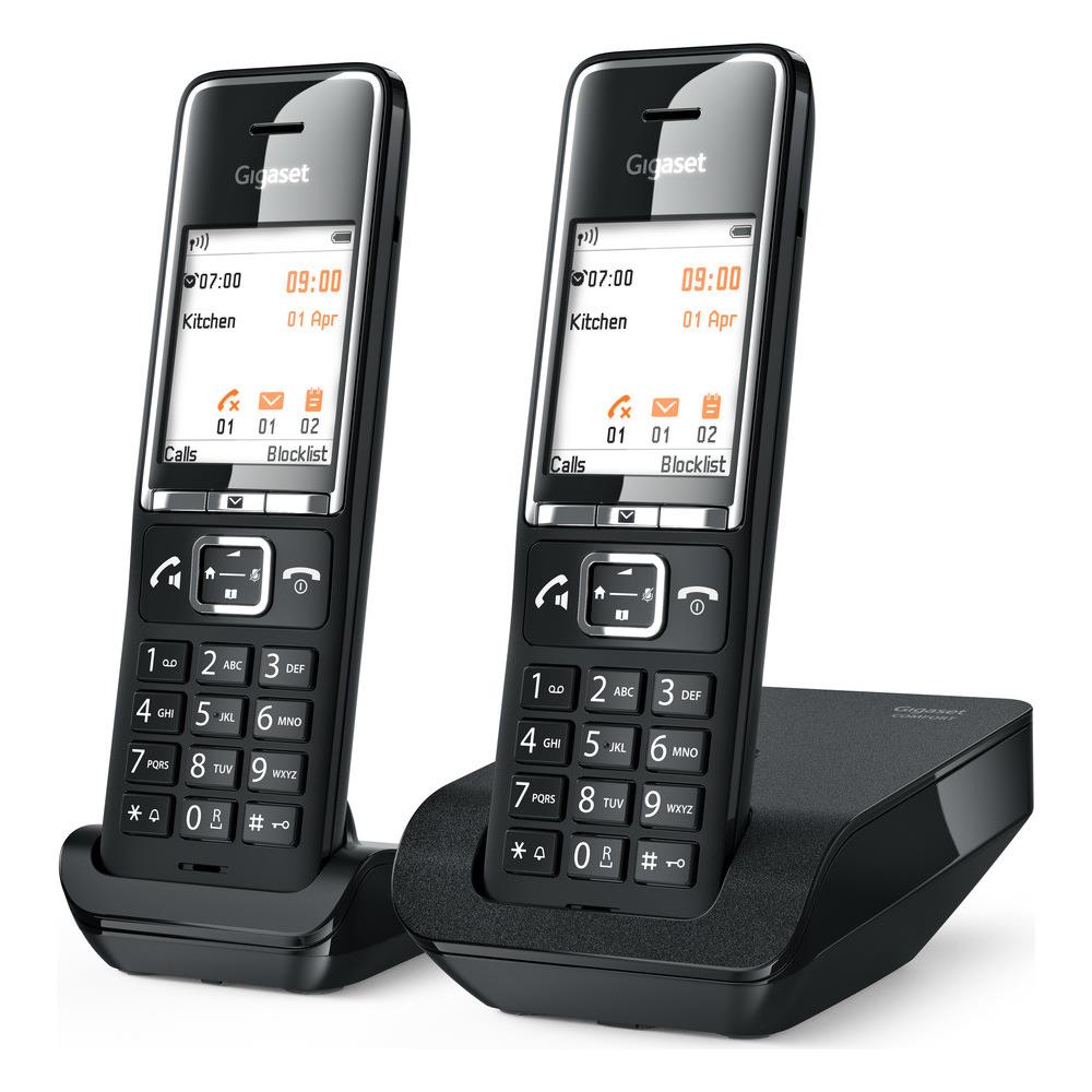 Set Telefono Analogico Comfort 550 Duo con Funzione Gruppo VIP SMS Chiamata in Attesa Identificatore di chiamata Colore Nero - Foto 10