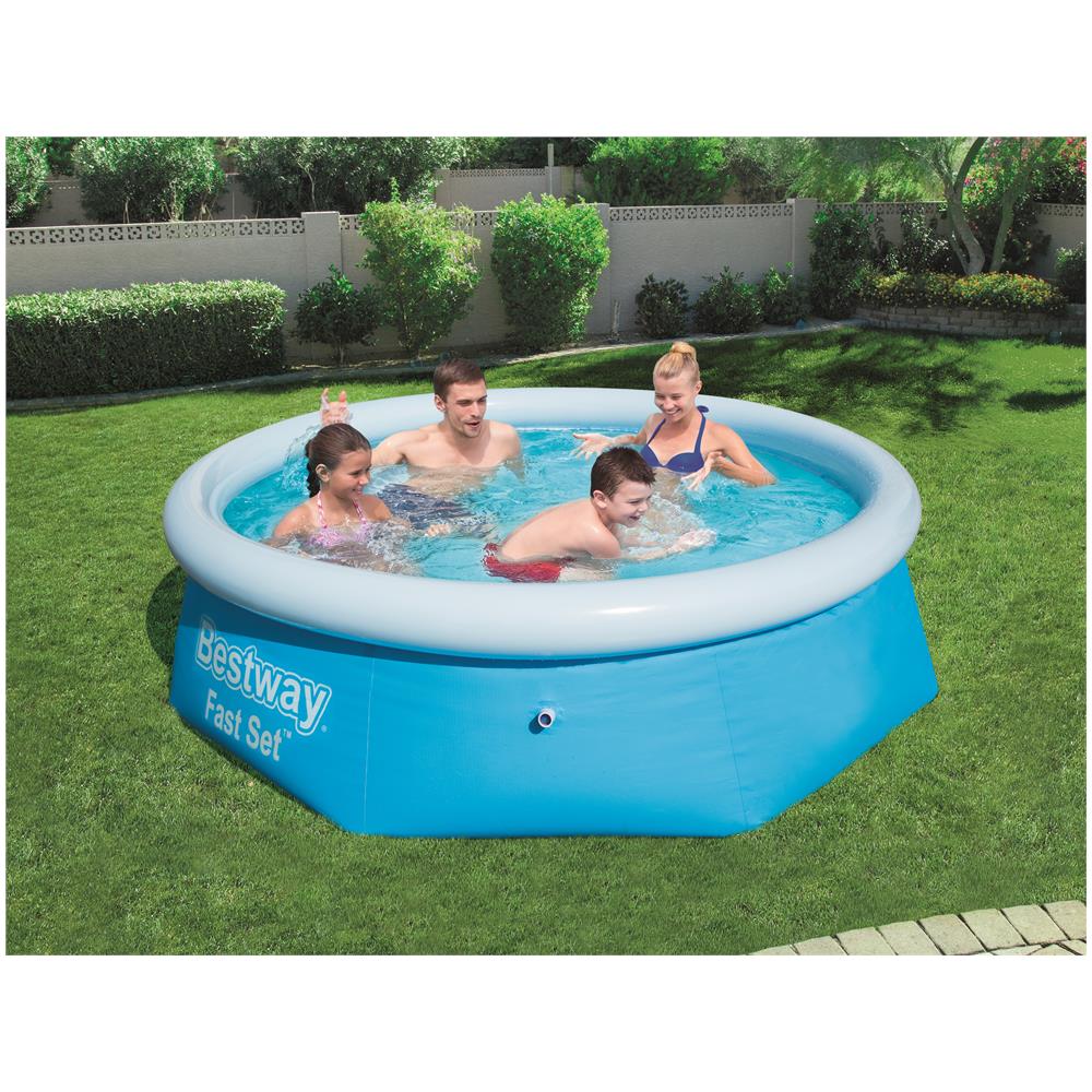 Fast Set 57265 piscina fuori terra Piscina gonfiabile Piscina rotonda 2300 L Blu - Foto 3