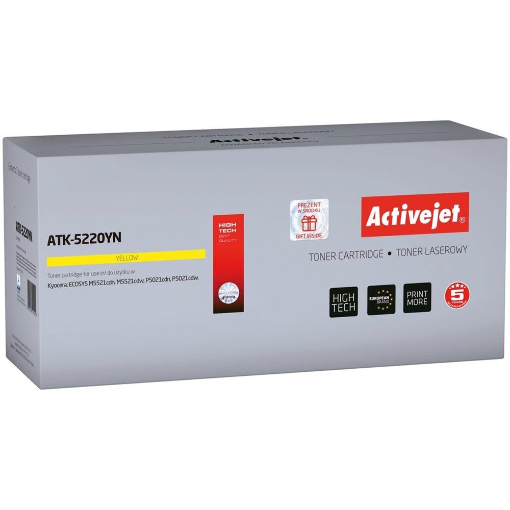 Toner Activejet Atk-5230cn (sostituisce Kyocera Tk-5230c; Supreme; 2200 Pagine; Ciano) - Foto 1