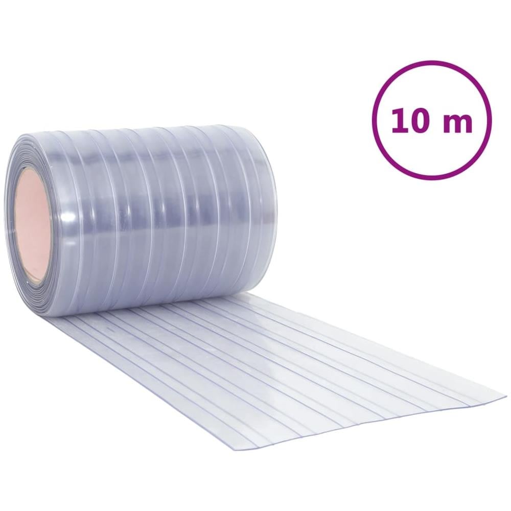 Tenda Per Porte Trasparente 300 Mm X 2,6 Mm 10 M In Pvc - Foto 2