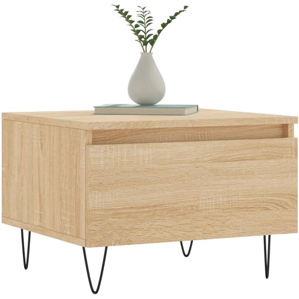 Tavolini Salotto 2pz Rovere Sonoma 50x46x35cm Legno Multistrato - Foto 3