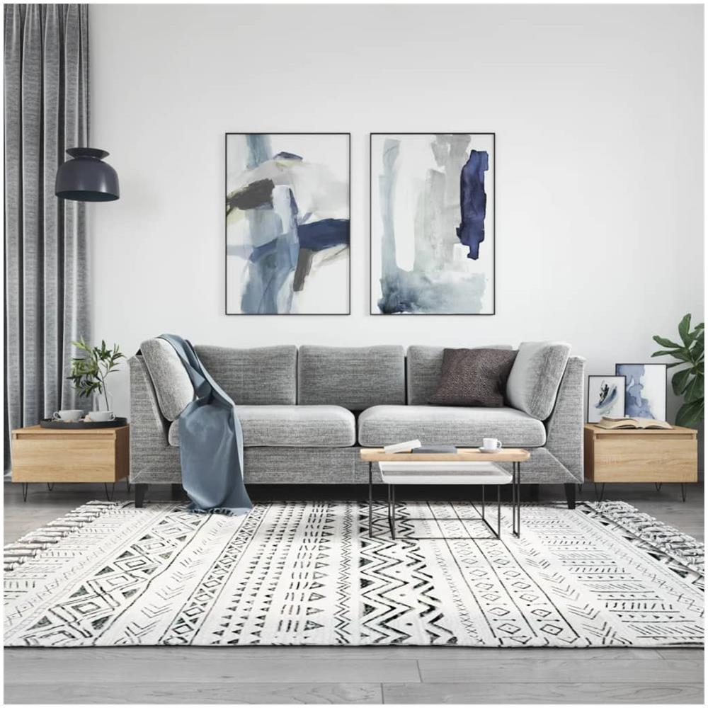 Tavolini Salotto 2pz Rovere Sonoma 50x46x35cm Legno Multistrato - Foto 1