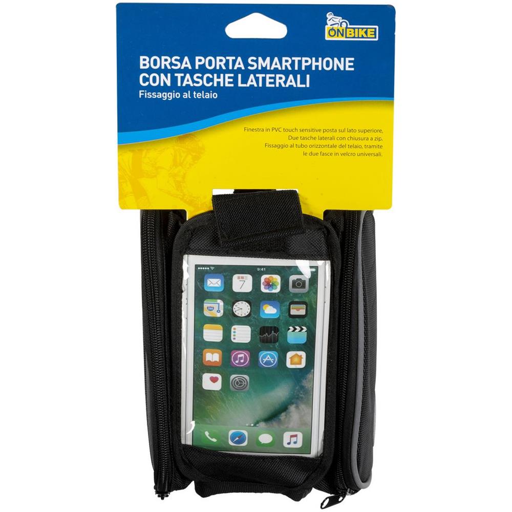Borsa Porta Smartphone Con Tasche Laterali Universale Bici - Foto 3