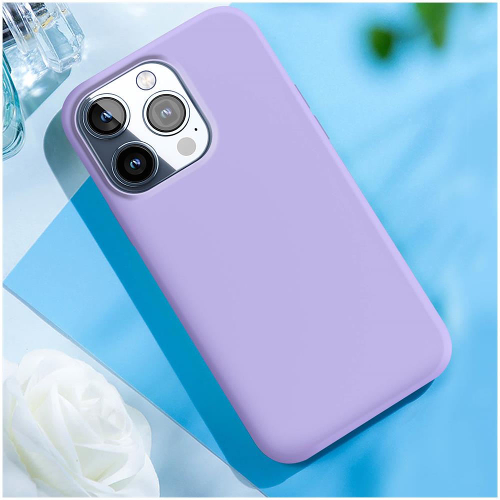 Cover Per Iphone 15 Pro Max Ibrida Semirigida Sottile Leggera Befluo, Lavanda - Foto 5