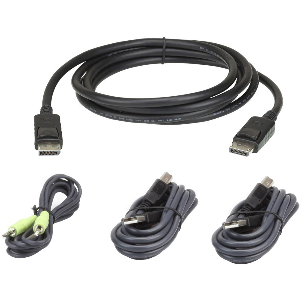 Kit cavo KVM di sicurezza USB DisplayPort da 1,8 M - Foto 1