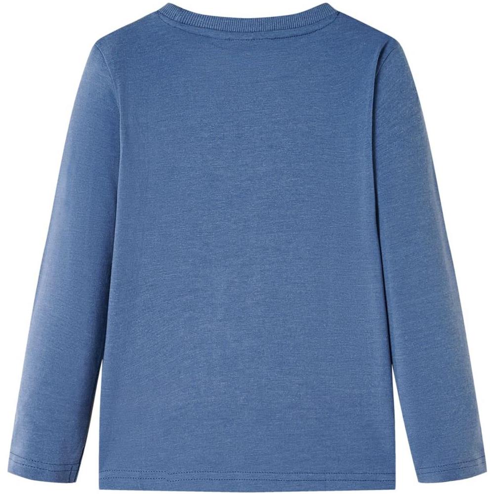 Maglietta Bambino a Maniche Lunghe Blu Mélange 140 - Foto 2