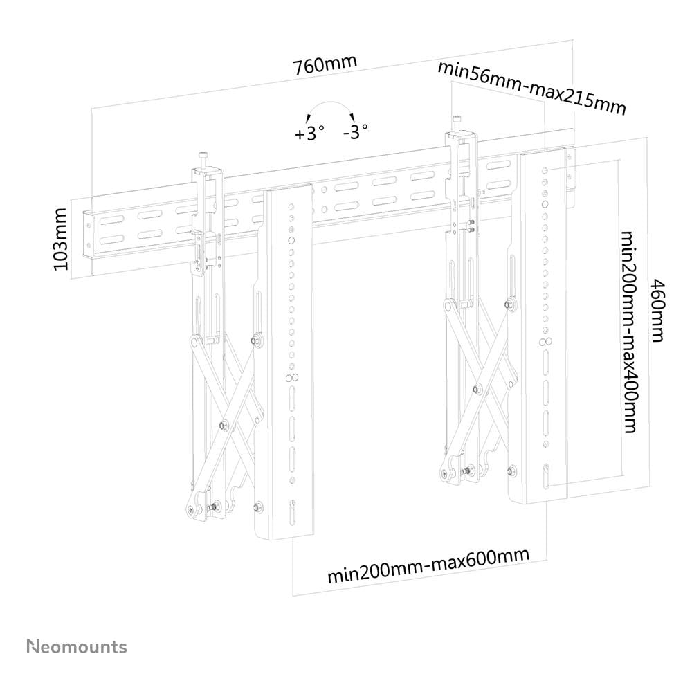 LED-VW1000BLACK Supporto a Parete per TV - Foto 6