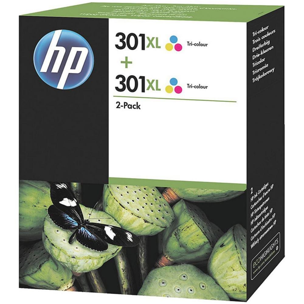 D8J46aE Cartuccia Ink Originale 301XL Ciano Magenta Gialla Deskjet 1000 Series advantage 2545 Envy 4500 Capacità 660 Pagine Confezione 2 pezzi - Foto 2