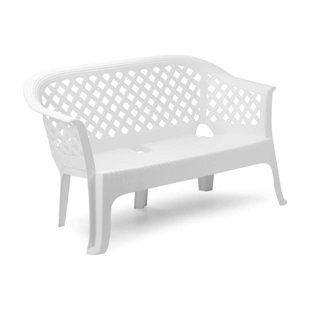 Panchina da Giardino Colore Bianco - Modello Lariana - Foto 1