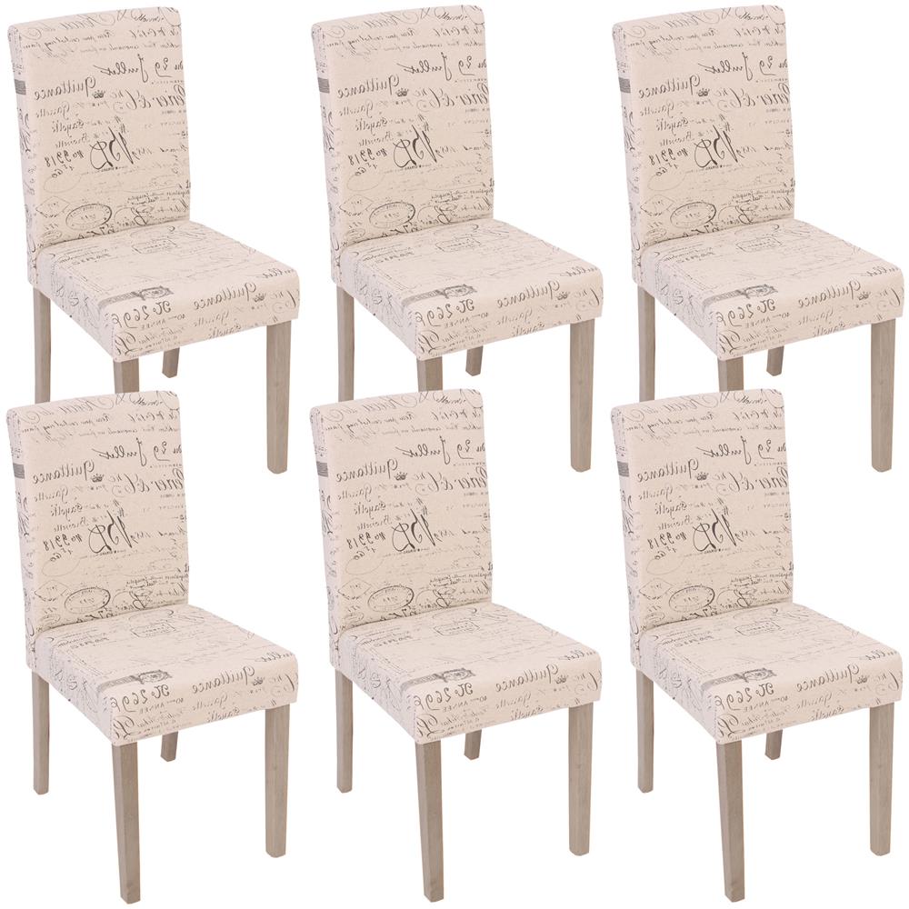 Mendler Set 4X sedie Sala da Pranzo Soggiorno HWC-E58 Legno - Ecopelle Marrone Gambe Scure