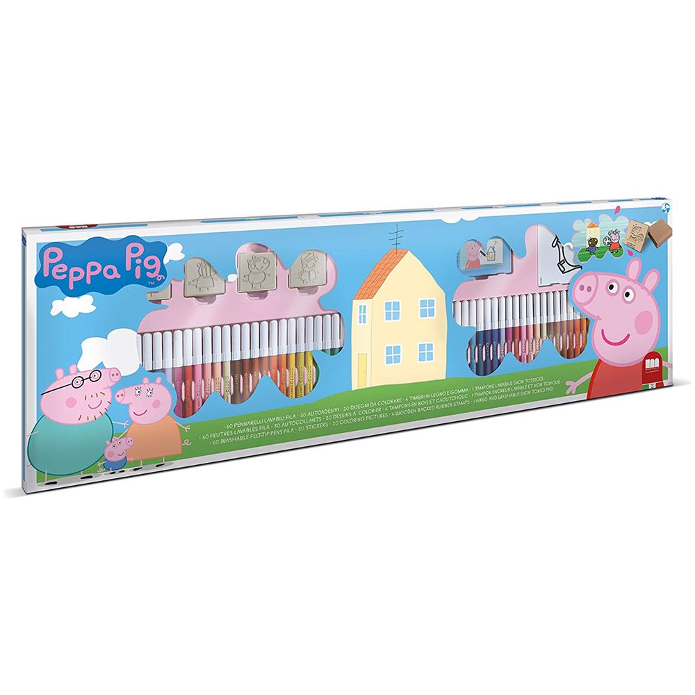 18875 - Mega Coloring 60 Pennarelli - Peppa Pig - Foto 1