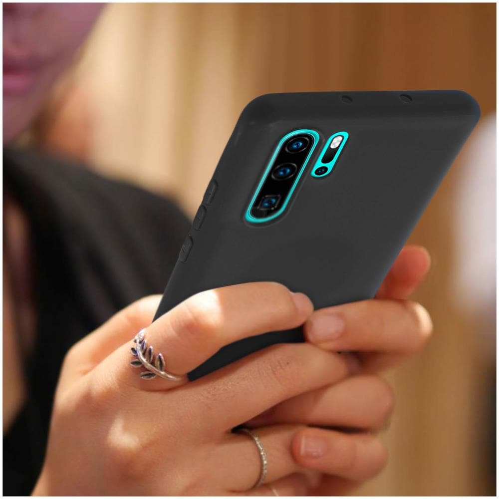 Cover Huawei P30 Pro Silicone Gel Morbido Soft Touch - Nero - Foto 2