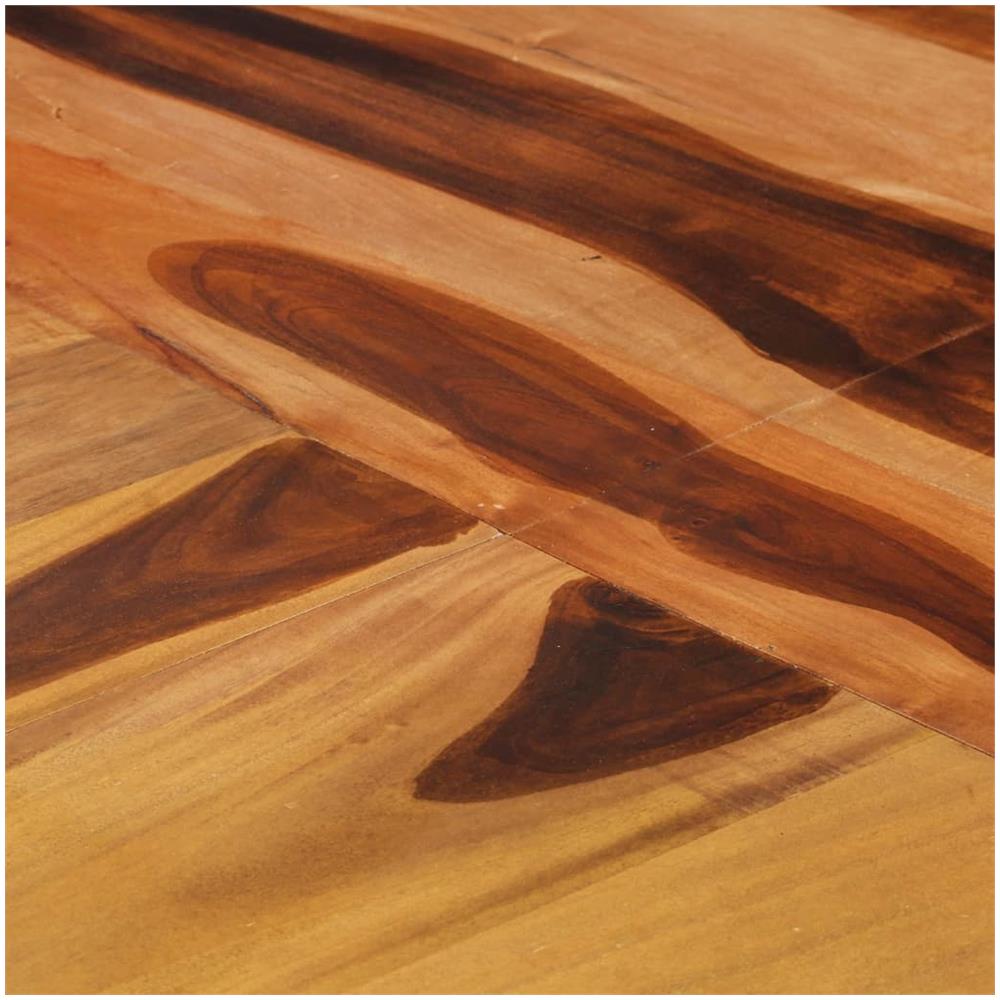 Tavolo Pranzo Tondo 175x75 Cm Legno Di Acacia Finitura Sheesham - Foto 2