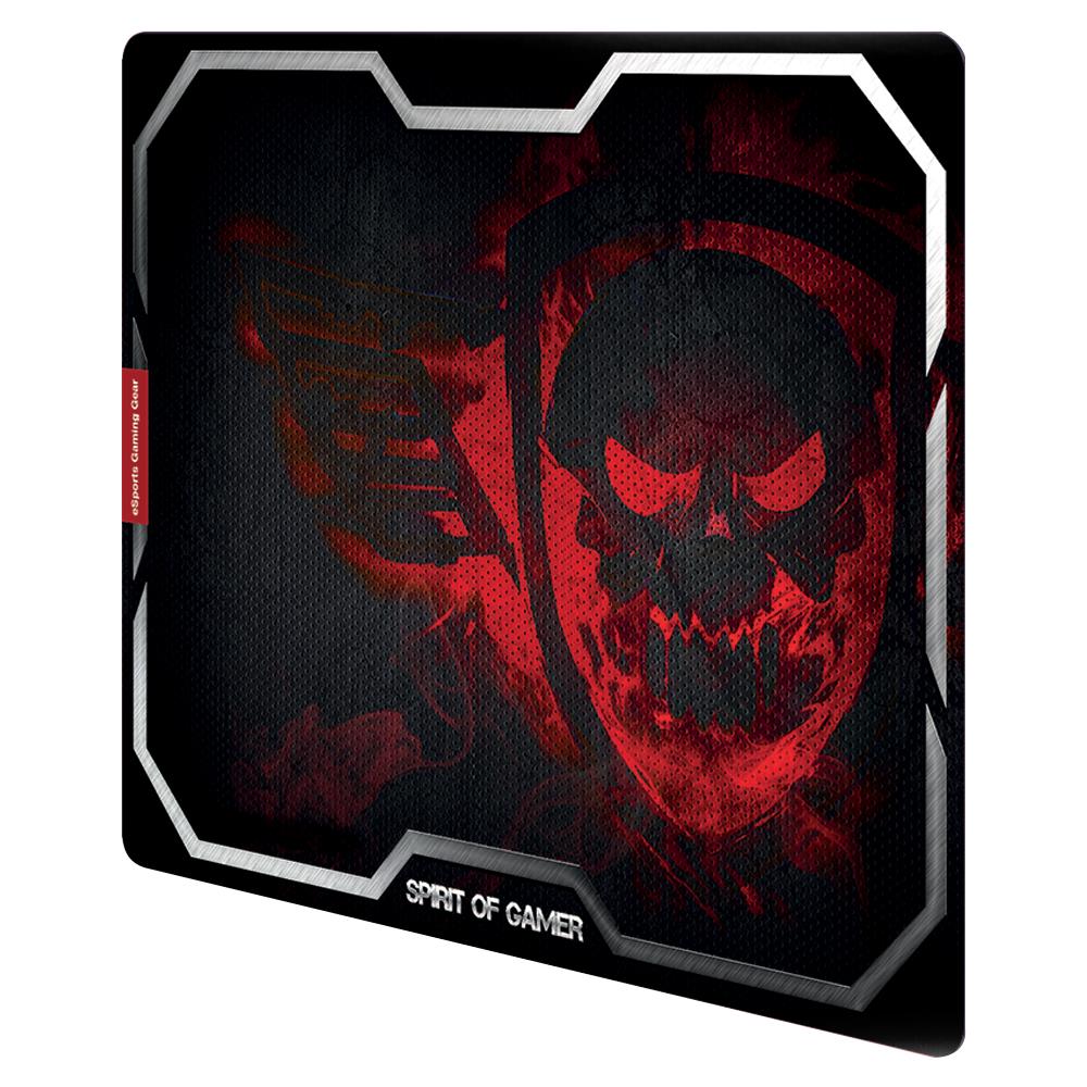 Smokey Skull Nero, Rosso tappetino per mouse - Foto 2